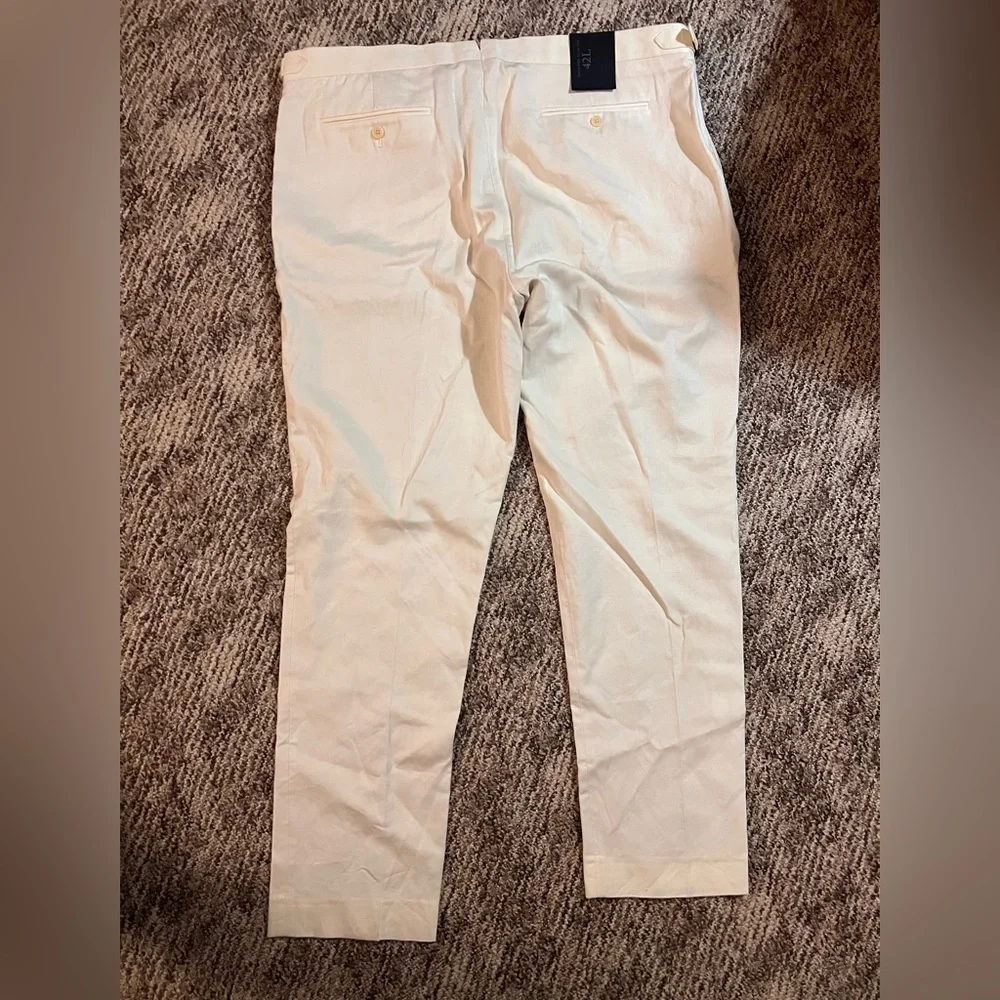 Men’s Banana Republic Linen Blend Cream Chinos